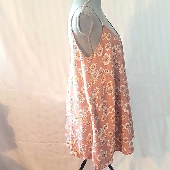 Forever 21 Mauve/Pink Floral Sundress, Size: M - Picture 6 of 8
